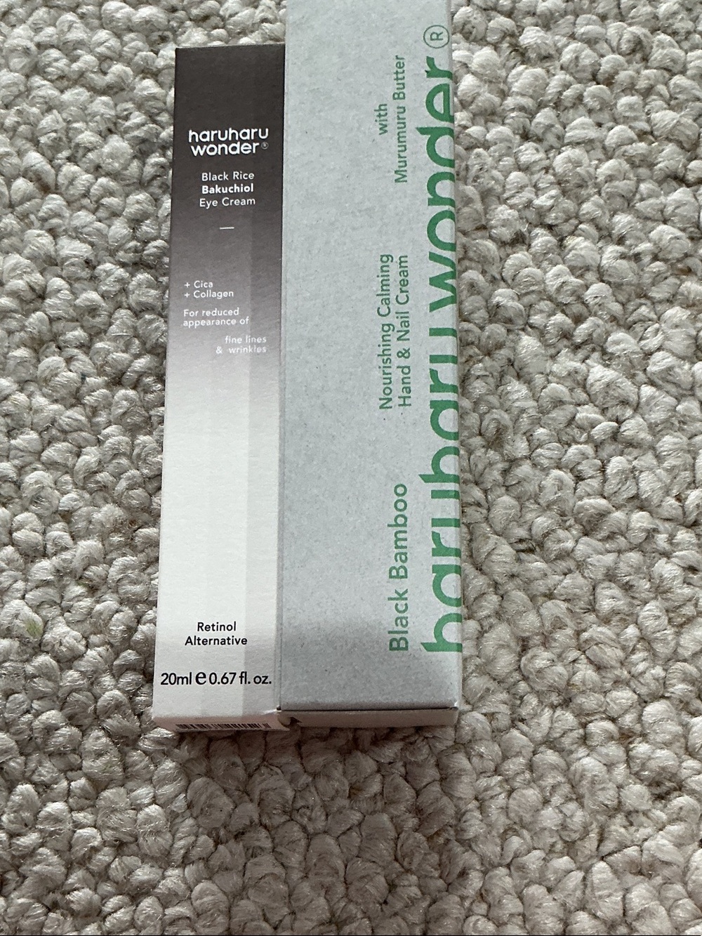 Black Rice Bakuchiol Eye Cream  and black bamboo hand cream